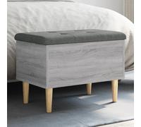 Banc de Rangement Siège Coffre Salon Sonoma Gris Bois d'Ingénierie vidaXL