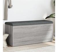 vidaXL Banc de Rangement, Coffre de Rangement avec Coussin, Organisateur de Vêtements Jouets Couloir Salon, Moderne, Sonoma 835059