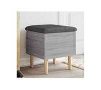 vidaXL Banc de Rangement, Coffre avec Couvercle, Banc à Chaussures avec Siège, Tabouret de Salon, Moderne, Sonoma Gris 835066