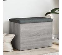 vidaXL Banc de rangement sonoma gris 62x42x45 cm bois d'ingénierie 835045