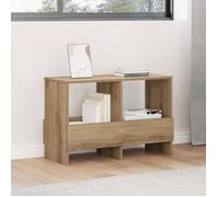 Banc de rangement - VIDAXL - Chêne artisanal - 68,5x30x45 cm - Porte-magazines intégré - Bois d'ingénierie