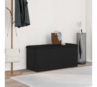 Banc De Rangement Vidaxl Noir Chêne 100x40x45 Cm Bois D'ingénierie