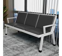 Banc de réception 3 places avec accoudoirs pour bureau, clinique, école, salon