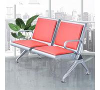Banc de réception avec accoudoirs, assise confortable pour les salles d'attente, les aéroports et les espaces publics, construction en métal durable, idéal pour une utilisation professionnelle et
