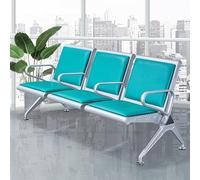 Banc de réception avec accoudoirs, assise confortable pour les salles d'attente, les aéroports et les espaces publics, construction en métal durable, idéal pour une utilisation professionnelle et