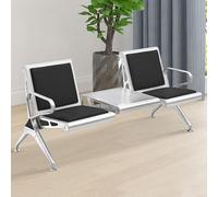 Banc de réception avec table, banc d'attente 2 places pour marché bancaire d'hôpital d'aéroport