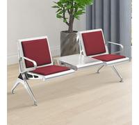 Banc de réception avec table, banc d'attente 2 places pour marché bancaire d'hôpital d'aéroport