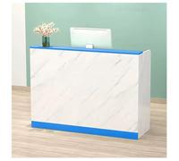 Banc de réception compact moderne pour les petits espaces commerciaux spacieux poste de travail en bois avec tiroirs verrouillables idéal pour un service client efficace