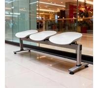 Banc de réception durable à deux places pour les zones d'attente professionnelles dans les bureaux, les hôpitaux et les espaces publics