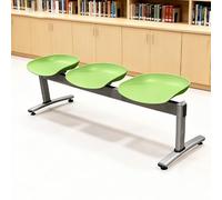 Banc de réception durable à deux places pour les zones d'attente professionnelles dans les bureaux, les hôpitaux et les espaces publics