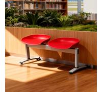 Banc de réception durable à deux places pour les zones d'attente professionnelles dans les bureaux, les hôpitaux et les espaces publics