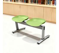 Banc de réception durable à deux places pour les zones d'attente professionnelles dans les bureaux, les hôpitaux et les espaces publics