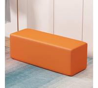 Banc de réception élégant en similicuir avec capacité de 181,4 kg - Ottomane rembourrée pour salle d'attente, salon de beauté, salon de coiffure, salle de conférence et chambre à coucher (70,1 x 40,9