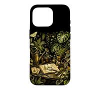 Banc de rempotage botanique de Serre Vintage Motif Nature Coque pour iPhone 16 Pro