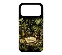 Banc de rempotage botanique de Serre Vintage Motif Nature Coque pour iPhone 17 Pro Max