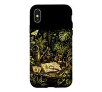 Banc de rempotage botanique de Serre Vintage Motif Nature Coque pour iPhone X/XS