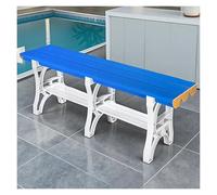 Banc de repos pour piscine, tabouret à langer imperméable avec lattes en plastique ABS, chaise multi-usage pour écoles, gymnases et hôtels