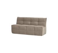 Banc de salle à manger 164 cm velours taupe chaud CLUSTER
