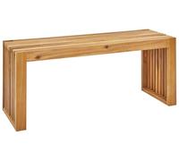 Banc de Salle à Manger 2 Places Intérieur Extérieur 150 cm en Bois d'Acacia Clair Bellano