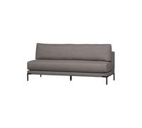 Banc de salle à manger élément 200 cm tissu gris Couple