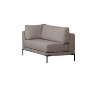 Banc de salle à manger élément d'angle droit tissu taupe Couple
