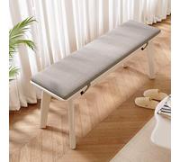 Banc de salle à manger en bois d'intérieur de ferme, petit banc pour entrée, banc en bois d'intérieur, banc de cuisine rembourré, facile à assembler, pour l'entrée, la cuisine, le salon (taille : 100