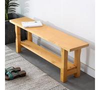 Banc de salle à manger en bois massif avec pieds épais, tabouret étroit facile à installer pour une grande capacité de charge, parfait pour la salle à manger et le salon