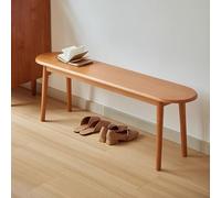 Banc de salle à manger en bois massif, siège d'entrée d'intérieur rustique pour cuisine, chambre à coucher ou couloir, design ferme étroit, meubles longs et polyvalents