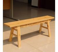 Banc de salle à manger en bois pour salon, tabouret d'entrée en bois massif fait à la main, banc de cuisine rectangulaire, tabouret d'art de thé pour petite chambre à coucher, mobilier d'intérieur