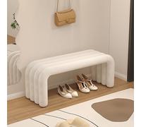 Banc de salle à manger en tissu avec cadre en fer forgé, rembourrage en velours pour plus de confort, design sans accoudoirs pour économiser de l'espace, idéal pour le salon, la chambre à coucher et