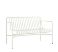 HAY Dining bench Palissade blanc crème LxHxP 128x80x70cm