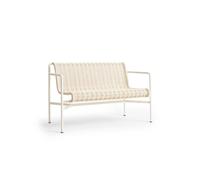 Banc de Salle à Manger HAY Palissade Cord avec Accoudoirs, Blanc Crème