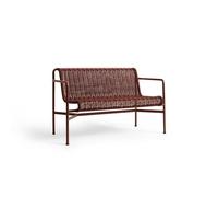 Banc de Salle à Manger HAY Palissade Cord avec Accoudoirs, Fer Rouge
