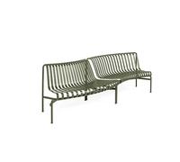 Banc de Salle à Manger HAY Palissade Park, Intérieur/extérieur, Ensemble de 2 pour Débutants, Couleur Olive