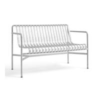 Banc de Salle à Manger Palissade avec Accoudoirs en Acier Galvanisé à Chaud