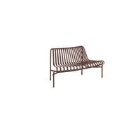 Banc de Salle à Manger Palissade Park, 1 Pièce, Kit de Montage Inclus, Non Autoportant, Fer Rouge