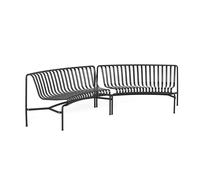 Banc de Salle à Manger Palissade Park, Intérieur/extérieur, Ensemble de 2 pour Débutants, Anthracite
