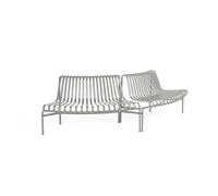 Banc de Salle à Manger Palissade Park Out/Out, Ensemble de 2 pour Débutants , Gris Ciel