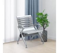 Banc de salle d'attente 3 places avec accoudoirs, dossier ergonomique pour plus de confort, idéal pour clinique, aéroport, hôpital, salon, entrée bancaire