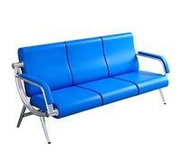 Banc de salle d'attente 3 places avec dossier confortable | Chaises de réception d'une capacité de 400 kg pour bureau, hall, clinique et aéroport
