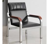 Banc de salle d'attente 3 places en cuir avec dossier et accoudoirs pour une assise confortable dans le bureau, l'aéroport, la banque, l'hôpital, l'école