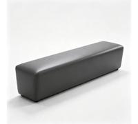 Banc de Salle d'Attente, Banc de Réception Rembourré pour Bureau Hall | Siège de Zone d'Attente en Similicuir, Ottoman Moderne de Bureau et Mobilier Pratique(Dark gray,150cm/59in)