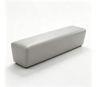 Banc de Salle d'Attente, Banc de Réception Rembourré pour Bureau Hall | Siège de Zone d'Attente en Similicuir, Ottoman Moderne de Bureau et Mobilier Pratique(Light gray,100cm/39.3in)