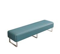 Banc de Salle d'Attente, Banc de Réception Rembourré pour Bureau Hall | Siège de Zone d'Attente en Similicuir, Canapé de Bureau Moderne et Mobilier Pratique(Turquoise,180cm/70.8in)