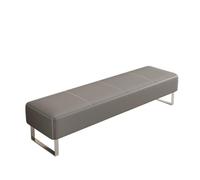 Banc de Salle d'Attente, Banc de Réception Rembourré pour Bureau Hall | Siège de Zone d'Attente en Similicuir, Canapé de Bureau Moderne et Mobilier Pratique(Gray,150cm/59in)