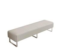 Banc de Salle d'Attente, Banc de Réception Rembourré pour Bureau Hall | Siège de Zone d'Attente en Similicuir, Canapé de Bureau Moderne et Mobilier Pratique(Light gray,180cm/70.8in)