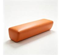 Banc de Salle d'Attente, Banc de Réception Rembourré pour Bureau Hall | Siège de Zone d'Attente en Similicuir, Ottoman Moderne de Bureau et Mobilier Pratique(Orange,180cm/70.8in)