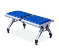 Banc de salle d'attente en cuir synthétique - Siège confortable pour les cliniques, les aéroports, les banques et les hôpitaux - Chaise de réception pour une meilleure expérience des visiteurs