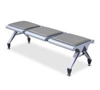 Banc de salle d'attente en cuir synthétique - Siège confortable pour les cliniques, les aéroports, les banques et les hôpitaux - Chaise de réception pour une meilleure expérience des visiteurs