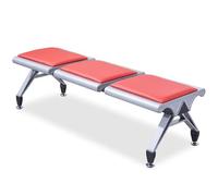 Banc de salle d'attente en cuir synthétique - Sièges de bureau durables pour cliniques, aéroports, banques et hôpitaux - Chaise de réception confortable pour les zones d'attente
